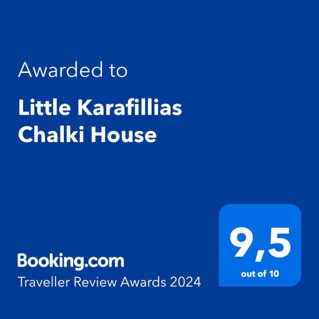 Little Karafillias Chalki House Villa Exteriör bild